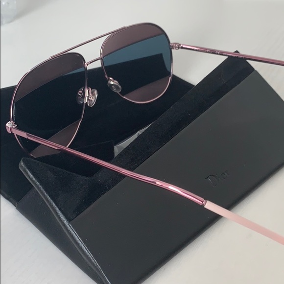 CHRISTIAN DIOR split pink/blue aviator sunglasses - Picture 7 of 8